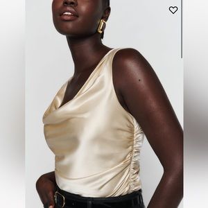 Reformation Keira Silk Top